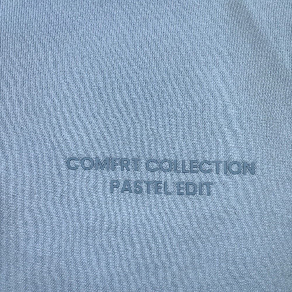Comfrt Pastel Collection Hoodie - Baby Blue Size Large - Picture 7 of 9